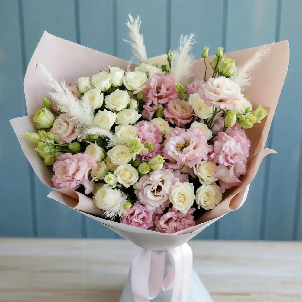 Букет цветов из: Альстромерии и Розы в Филиппенково