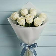 Букет 7 Белых роз Эдлесс Лав в Филиппенково