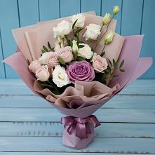 Букет цветов из:  Розы и Лизиантусы #REPLACE_PRED# Филиппенково