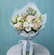 Букет цветов из:  Розы и Лизиантусы в Филиппенково