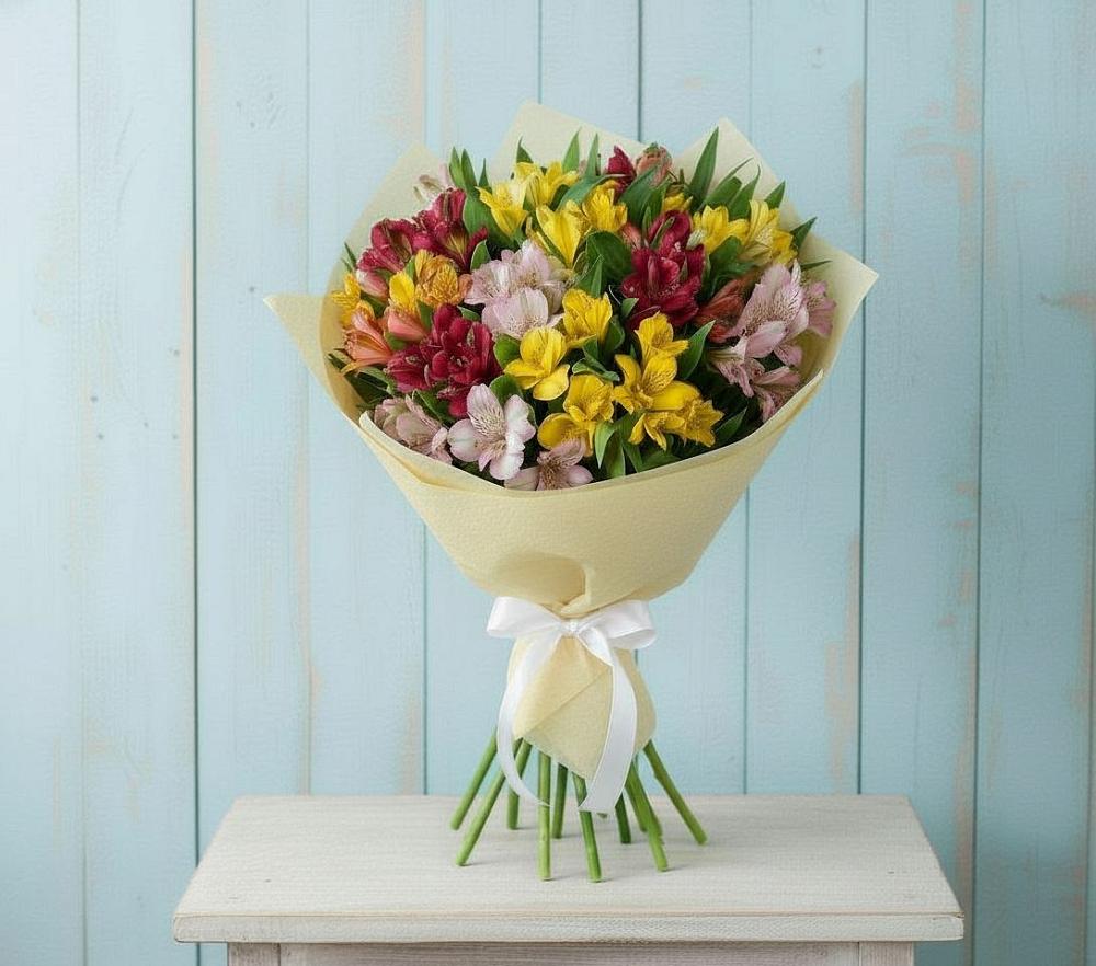 Букет цветов из: Альстромерии в Филиппенково