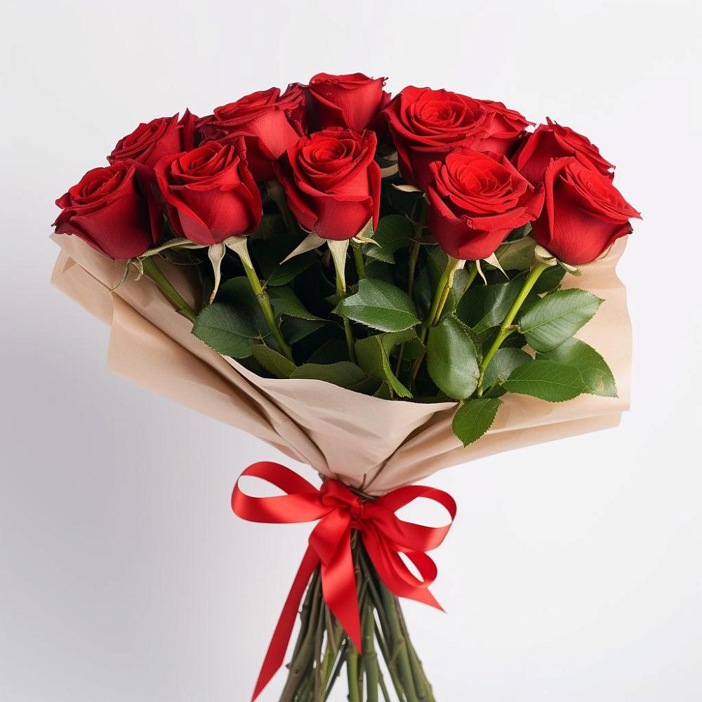 Букет 11 Красных роз Эдлесс Лав в Филиппенково